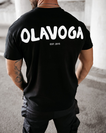 T-SHIRT MĘSKI OLAVOGA SAYER 2024 CZARNY